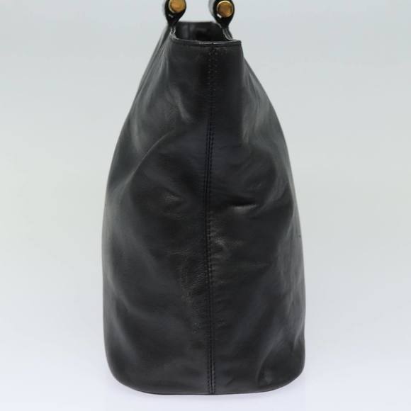 CELINE Hand Bag Leather Black Auth 77841 - Picture 3 of 16